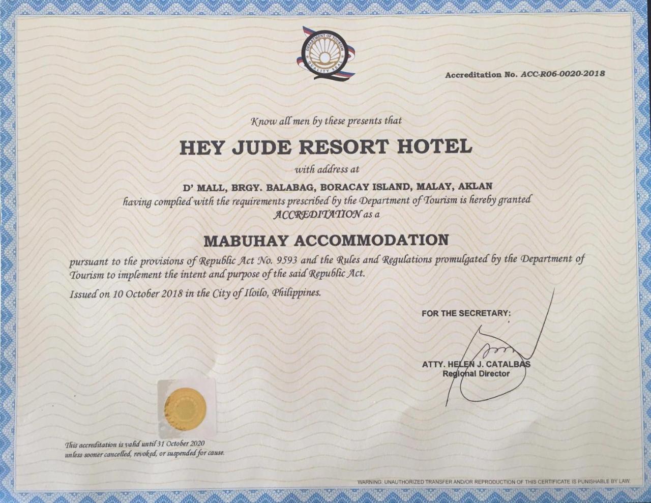 Hey Jude Resort Hotel Balabag  Buitenkant foto
